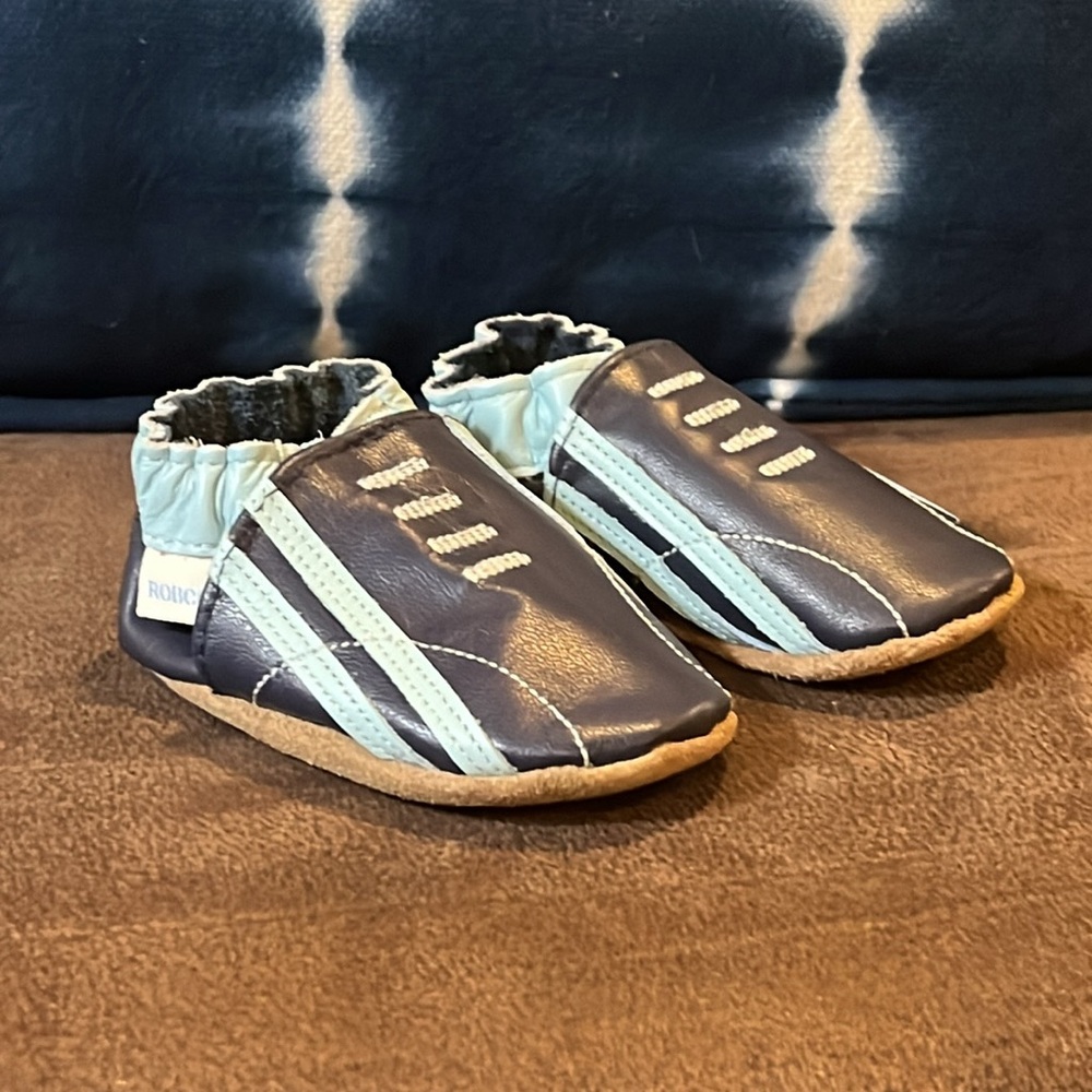 Robeez Baby Infant Shoes Sneakers new Boys Size 6-12 Months